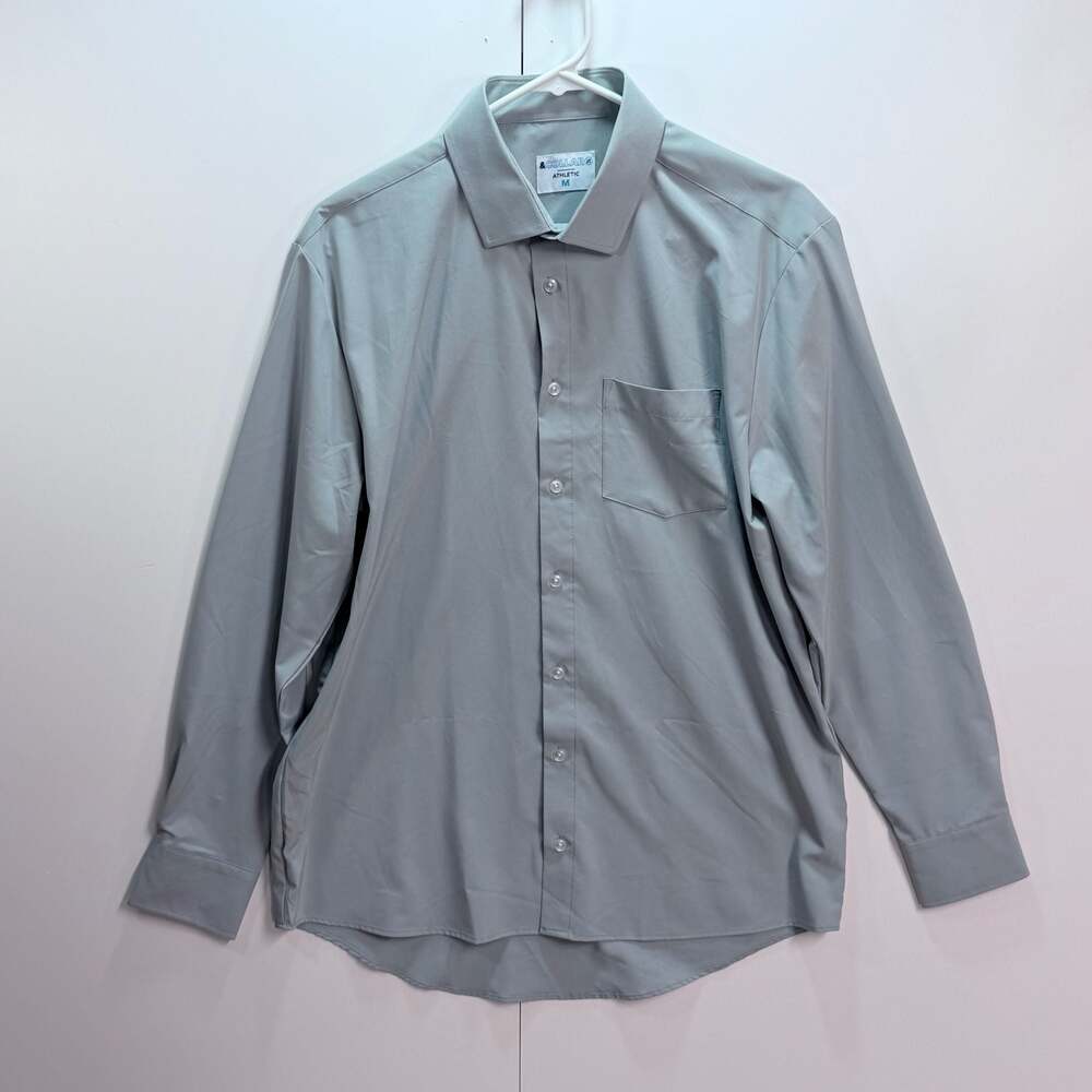 &Collar Athletic Performance Dress Shirt, Size Medium